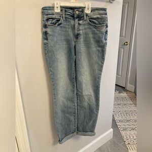 Judy Blue Boyfriend Fit Jeans Sz 26 Relaxed Fit Cuffed High Rise